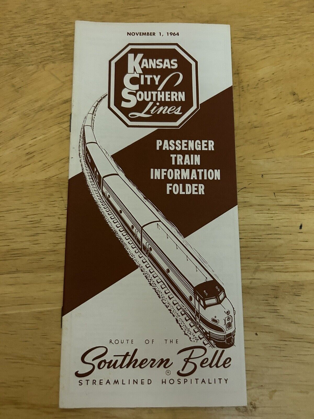 KANSAS CITY SOUTHERN LINES INFORMATION FOLDER NOVEMBER 1964