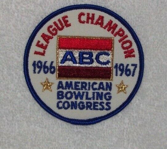Vintage 1966-1967 American Bowling Congress League Champion Patch