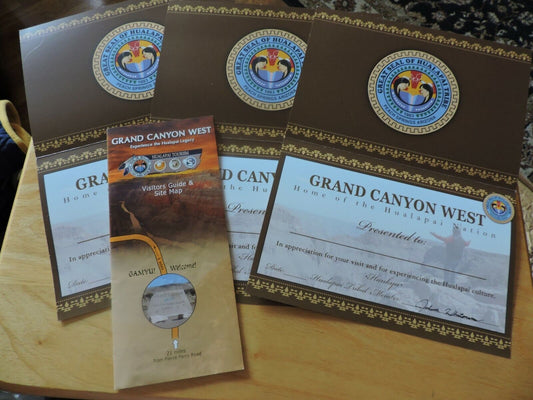 GRAND CANYON WEST-EXPERIENCE THE HUALAPAI LEGACY-guide and map-postcard-and more