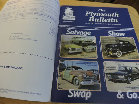 THE PLYMOUTH BULLETIN SEPTEMBEROCTOBER 2013