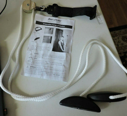 PROGRESSIVE RANGE OF MOTION PULLEY SYSTEM: OVER THE DOOR PULLEY STRAP