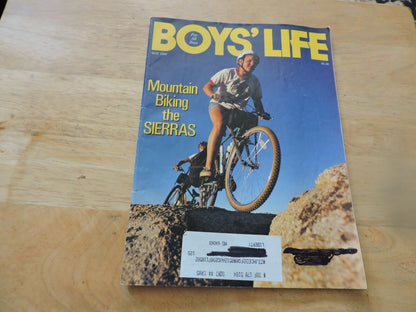 BOYS' LIFE MAGAZINE: MAY 1989 MOUNTAIN BIKING THE SIERRAS