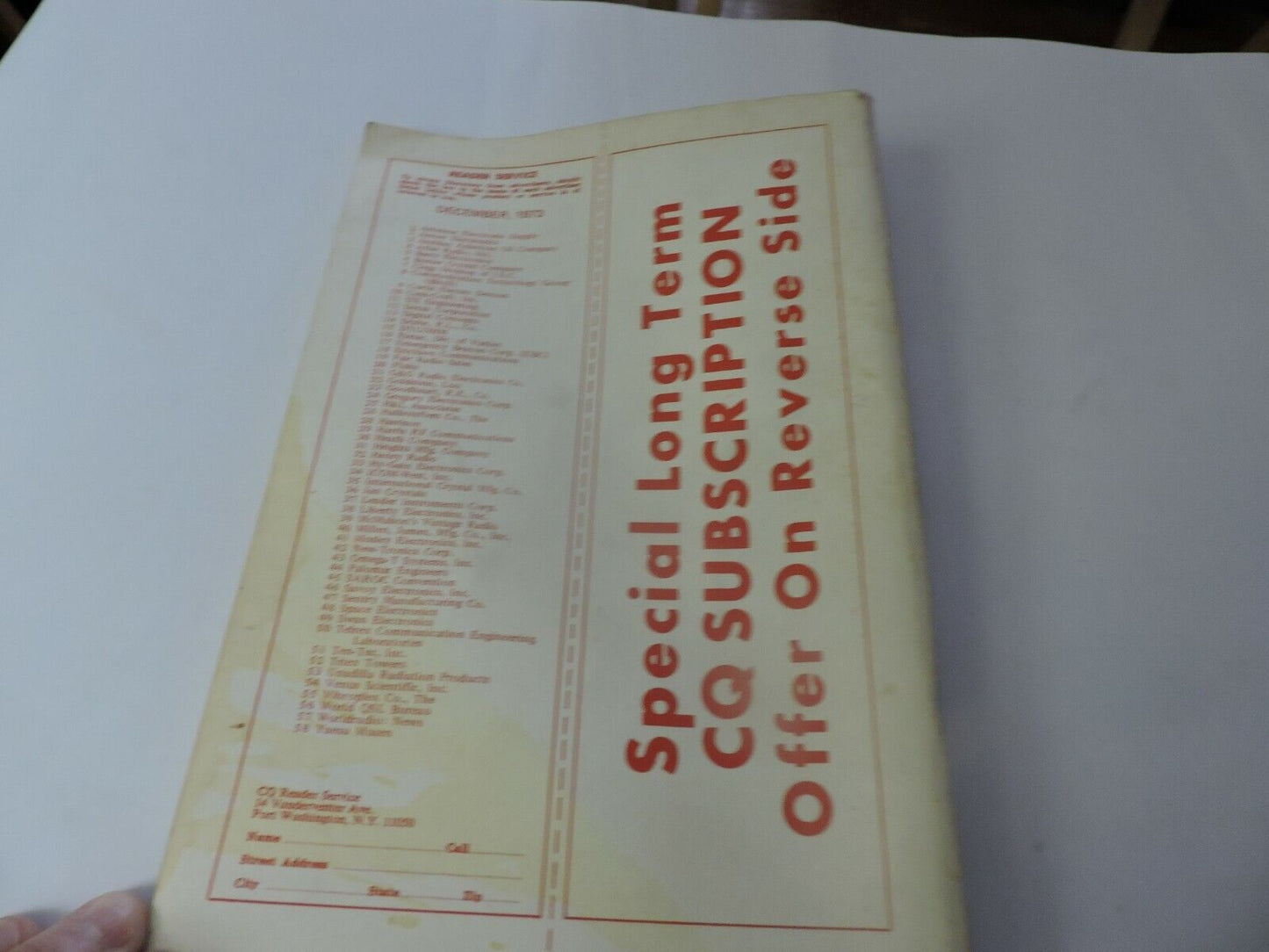 CQ; THE RADIO AMATEUR'S JOURNAL DECEMBER 1973 -AN AUDIBLE METER FOR THE BLIND