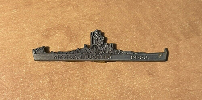 WWII U S Navy Ship, Massachusetts BB59 (Marked Ho Ho NYC on back)