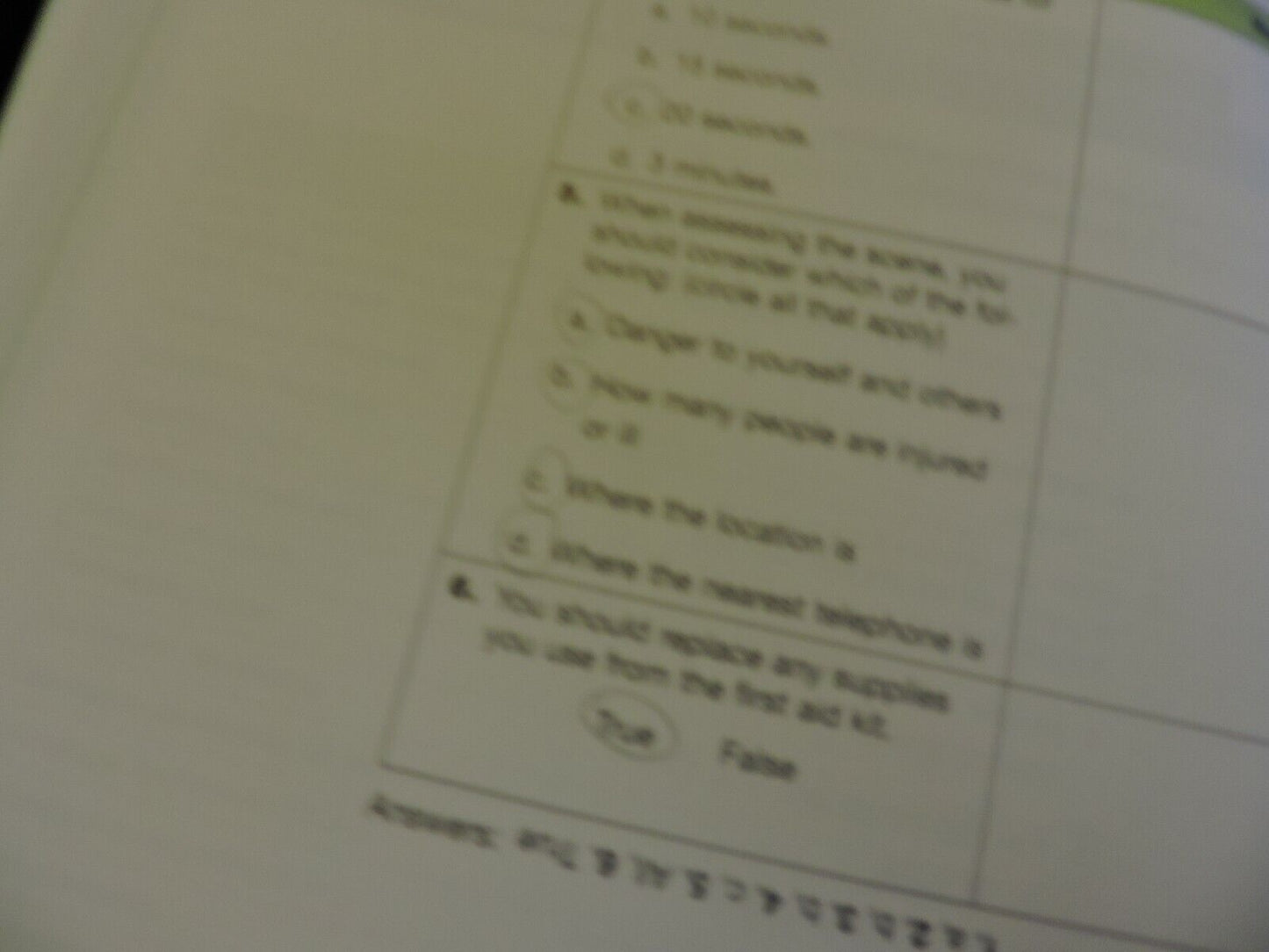 HEARTSAVER FIRST AID CPR AED STUDENT WORKBOOK  2011 AMERICAN HEART ASSOCIATION