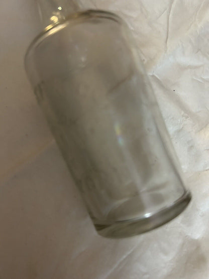 CLEAR  LONG NECK ROUND BOTTLE COLGATE & COMPANY NEW YORK, 5.5X1.5 INCHES