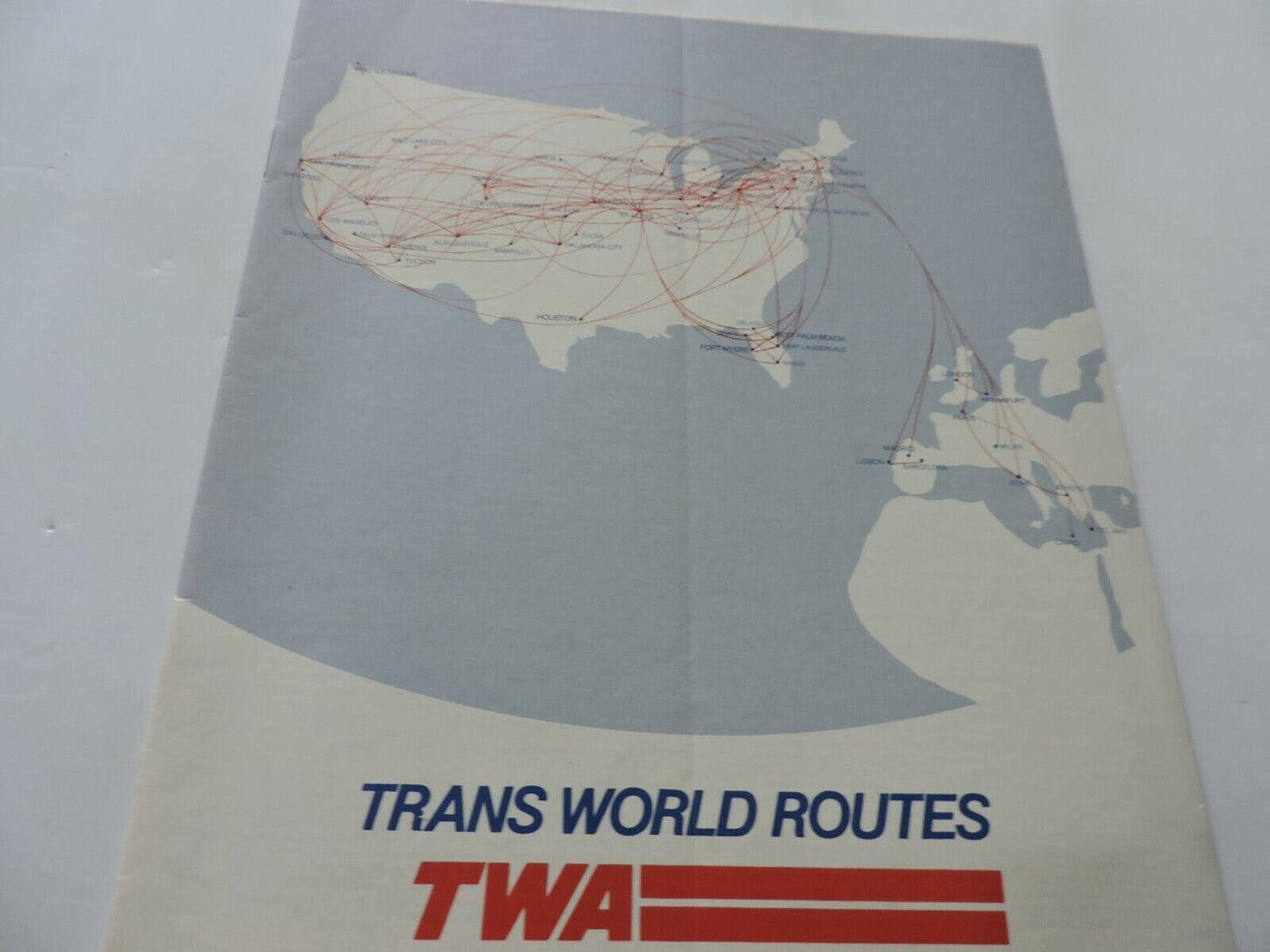TWA  TIMETABLE APRIL1-25, 1981
