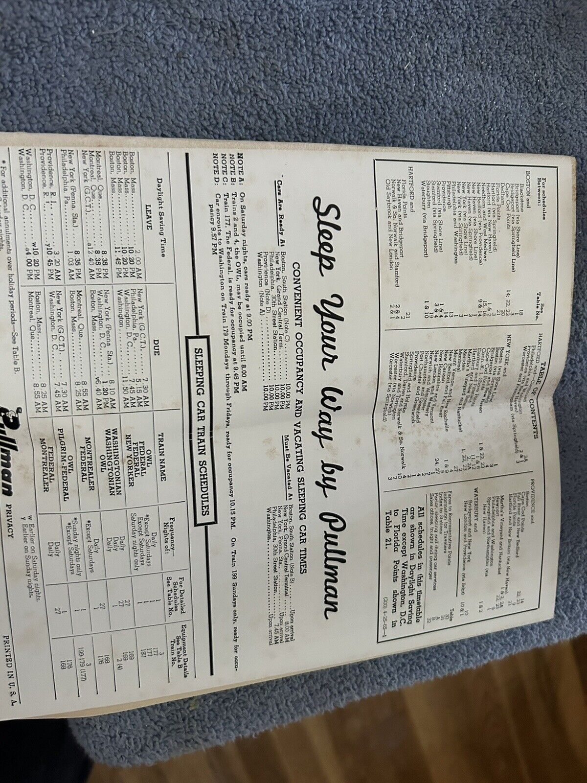 RAILROAD TIMETABLE: NEW HAVEN LINE  APRIL 25, 1965 THE WEATHER ROUTE