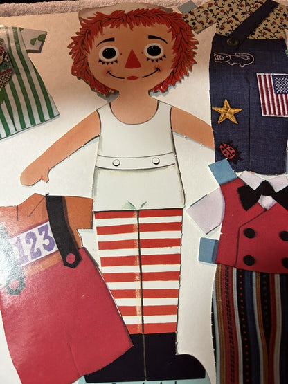 WHITMAN RAGGEDY ANN AND ANDY LOLLIPOP FASHIONS FOR PAPER DOLLS 1972