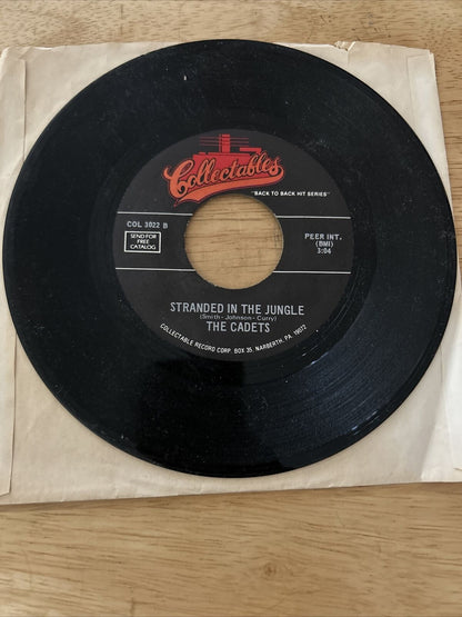 Stranded in the Jungle by the Cadets/Eddie My Love by the Teen Queens  45 EP