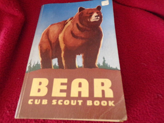 Vintage Bear Cub Scout Book (Printed 1954)