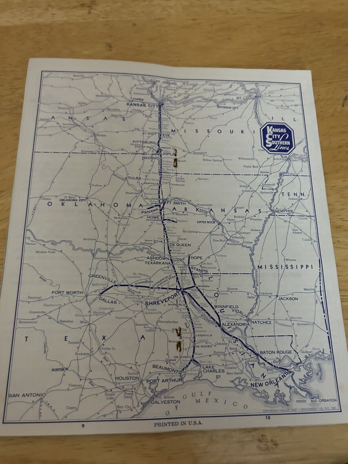 KANSAS CITY SOUTHERN LINES INFORMATION FOLDER 1964