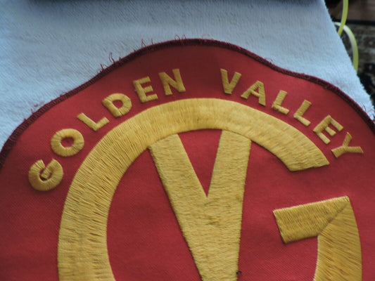 GOLDEN VALLEY SWIM CLUB COAT PATCH 8 INCHES ROUND USED
