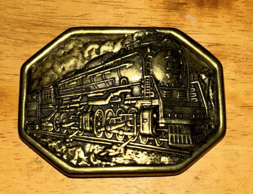 Brass Locomotive Belt Buckle