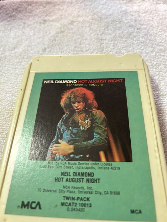 8 TRACK TAPE:  Neil Diamond Hot August Night  1972 MCA