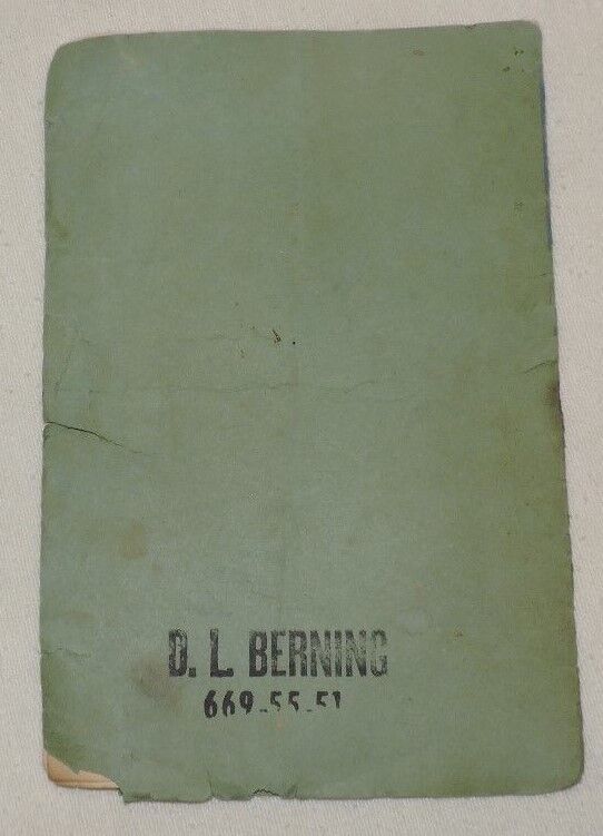 Vintage WWII (1945) United States Naval Hospital Booklet May 1 to June 1 1945