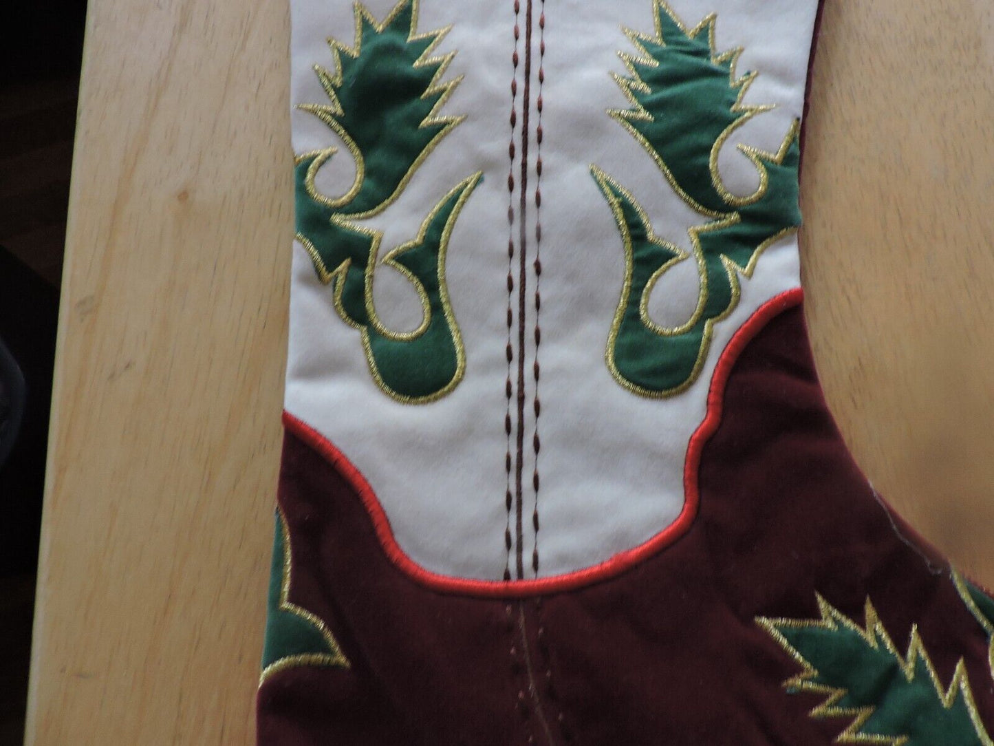 BOOT-- CHRISTMAS STOCKING 16X11 INCHES