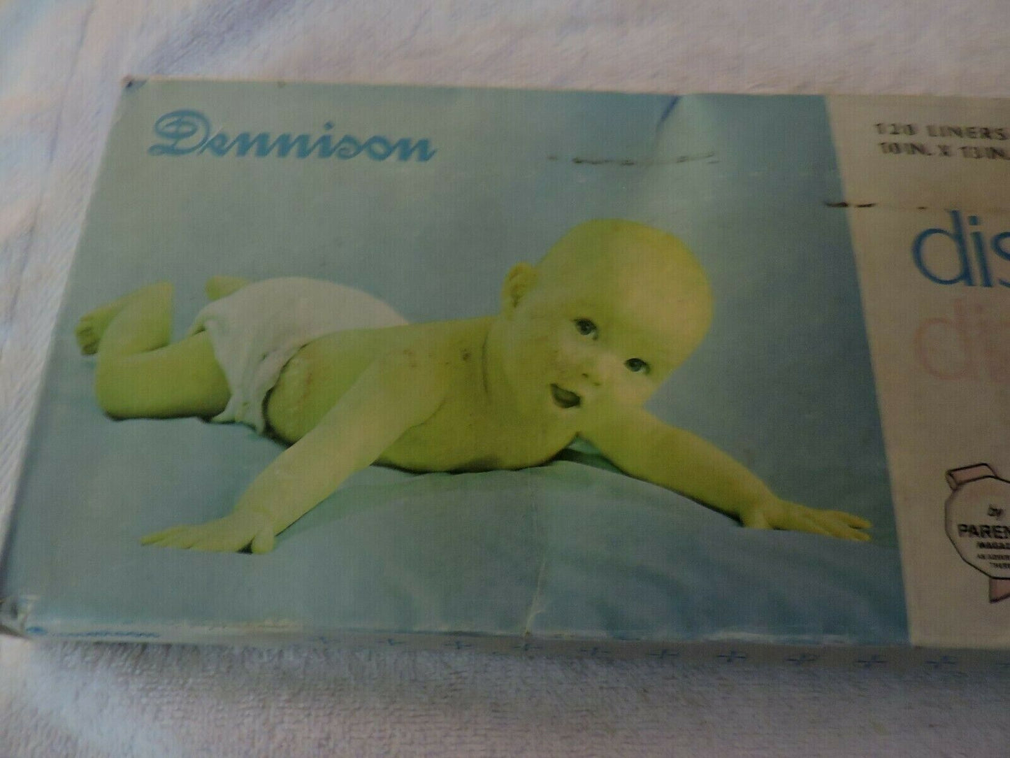 VINTAGE DENNISON DISPOSABLE DIAPER LINERS---UNOPENED BOX