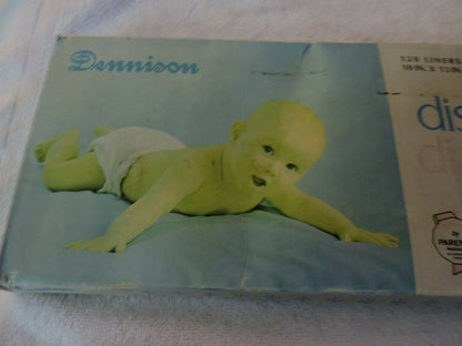 VINTAGE DENNISON DISPOSABLE DIAPER LINERS---UNOPENED BOX