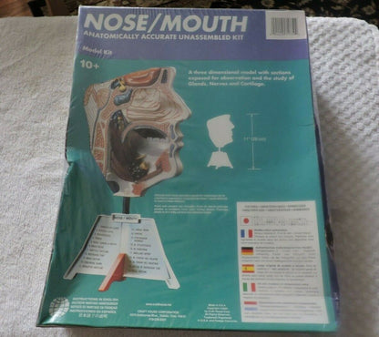 SKILCRAFT: NOSE/MOUTH ANATOMICALLY ACCURATE UNASSEMBLED  MODEL KIT-- NIB-- SKILL