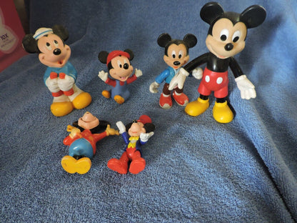 Mickey Mouse Collectable Figurines 6 pieces