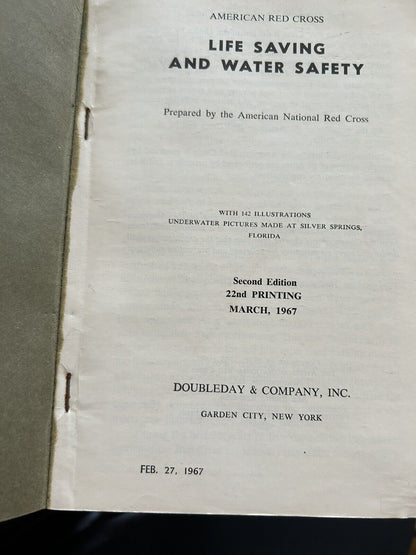AMERICAN RED CROSS LIFE SAVING & WATER SAFET  1967