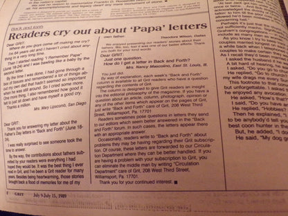 Grit: America's Family Newspaper (July 9-15, 1989 Edition)
