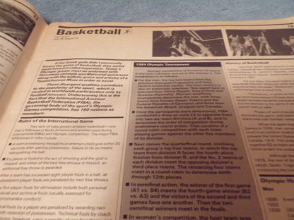 Olympic Record Magazine Day 9, August 6, 1984