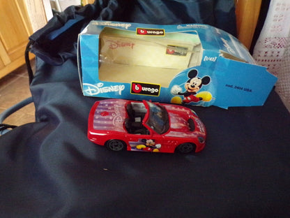 Disney Burango  Mickey Mouse Themed Toy Car Collectable