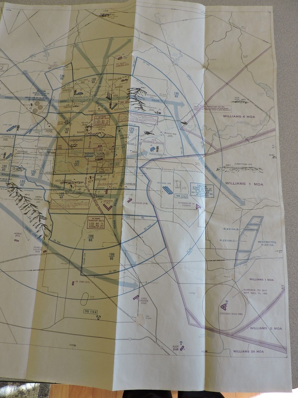 PHOENIX TERMINAL CONTROL AREA CHART 5TH EDITION  NOV. 14,1991