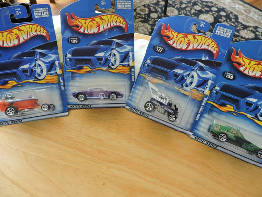 HOT WHEELS CARS, SET OF FOUR--# 139, 140, 150, 172