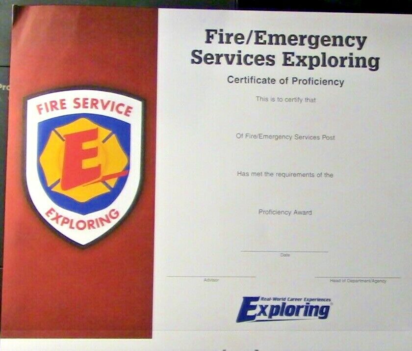 BSA/Exploring: Fire Emergency Services Exploring Certificate of Proficiency