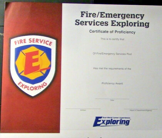 BSA/Exploring: Fire Emergency Services Exploring Certificate of Proficiency