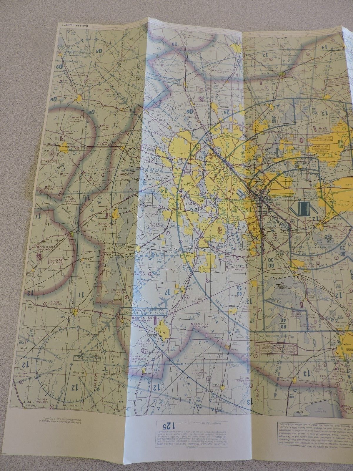 DALLAS-FT WORTH  CHART TERMINAL CONTROL AREA CHART 37TH EDITION,JUNE 27 1991