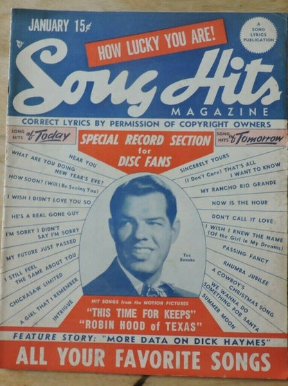 Song Hits Magazine, January 1948