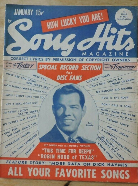 Song Hits Magazine, January 1948