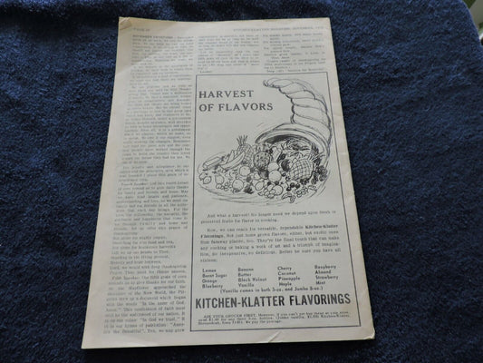 Kitchen-Klatter Magazine Shenandoah Iowa  November 1970
