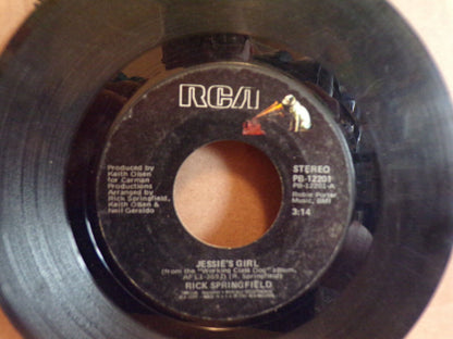 Rick Springfield presents Carry Me Away/Jessie's Girl Record