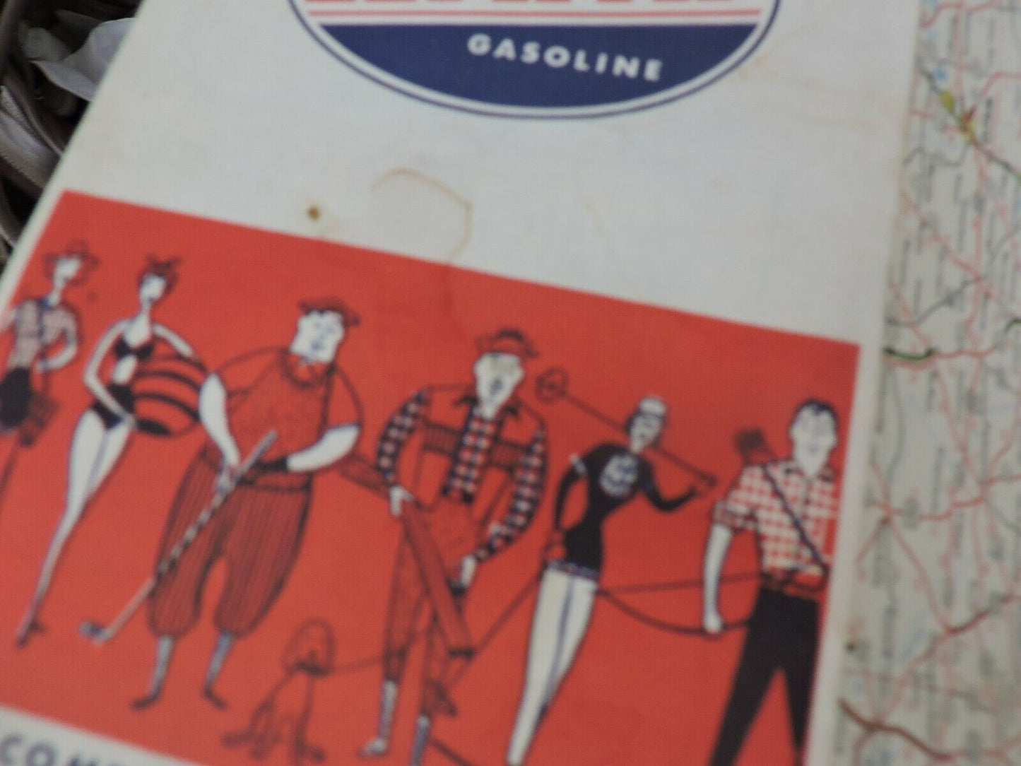 Zephyr Motor Oil Gasoline Central and Western United States Map 1971
