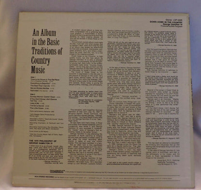 George Hamilton - Down Home in the Country 1970 Record