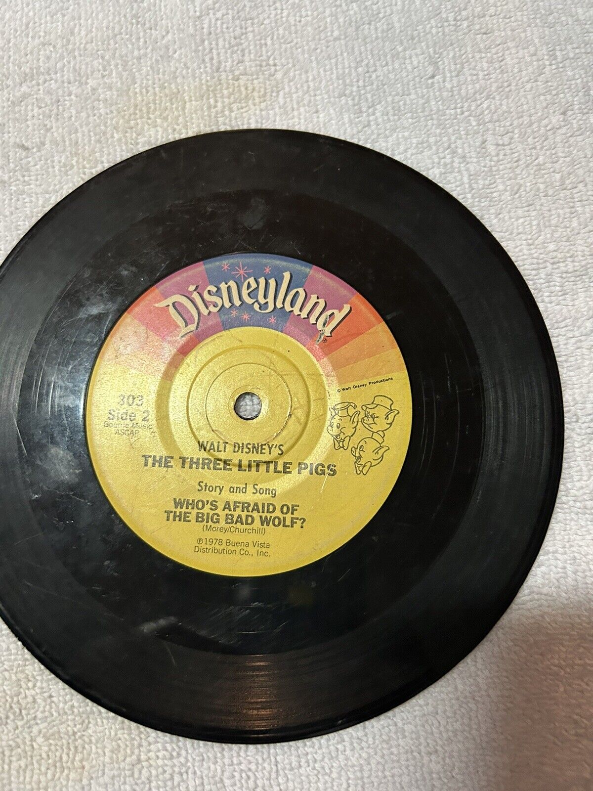 DISNEYLAND:  THE THREE LITTLE PIGS STORY AND SONG 1978