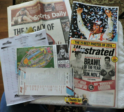 RACING SOUVENIRS: NEWSPAPER, 2011: TICKETS,  DAYTONA, NASCAR ILLUSTRATED, DAY