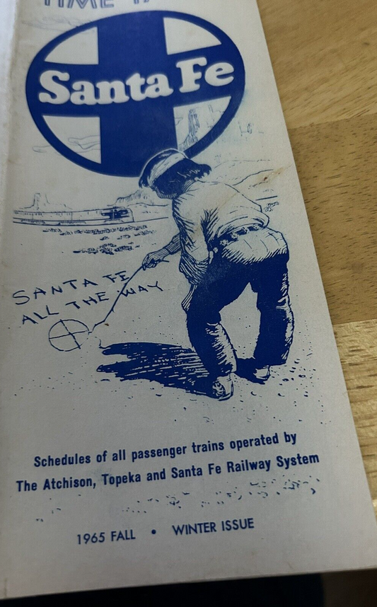 SANTA FE TIMETABLE 1963 FALL/WINTER