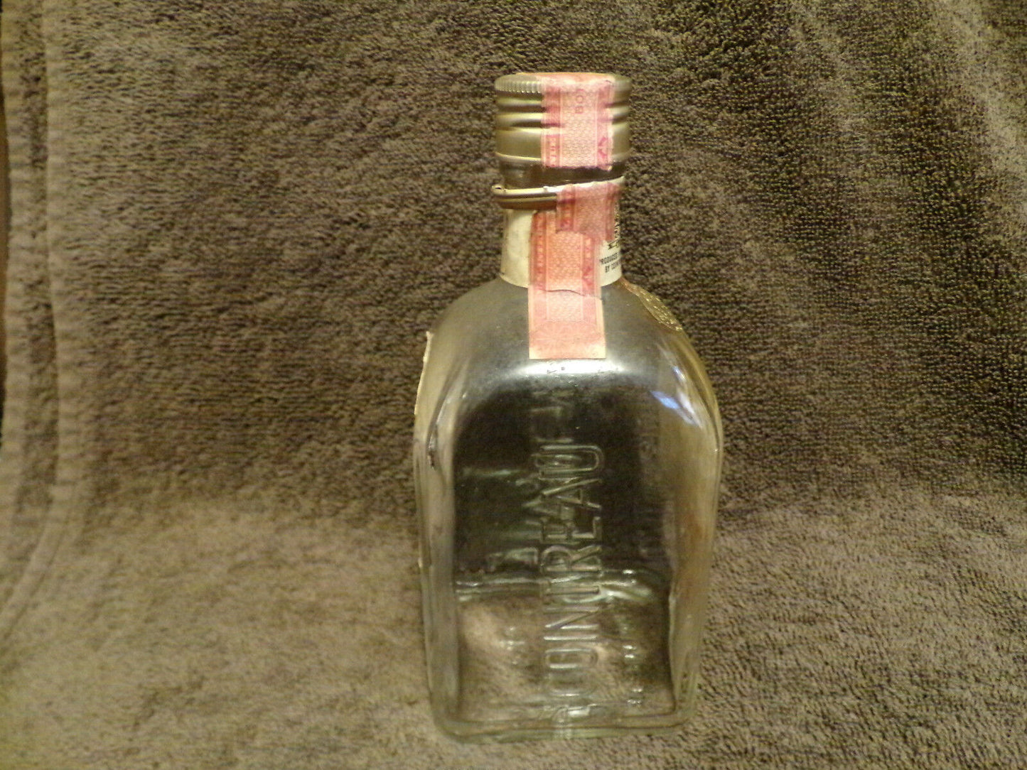 Vintage Cointreau Amber Liqueur Bottle 3/4 Pint Size (Empty) - Gorgeous!!