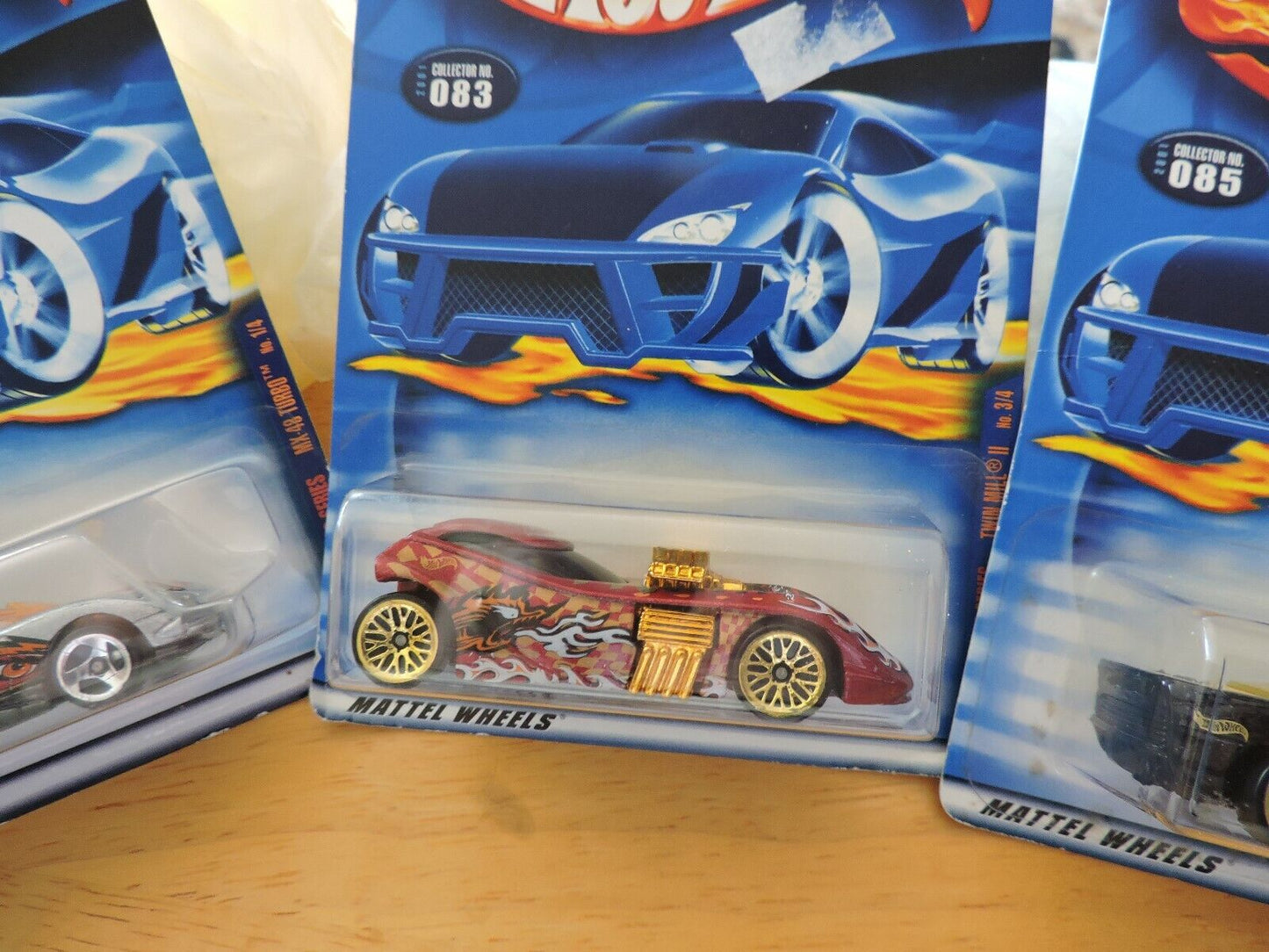 HOT WHEELS SET OF FOUR CARS--# 047, 081, 083, 085
