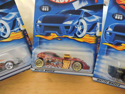 HOT WHEELS SET OF FOUR CARS--# 047, 081, 083, 085
