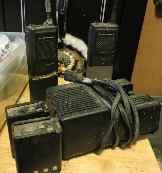 Set of 2 P200 Handheld Radios with Battery Charger and 2 Extra Batteries