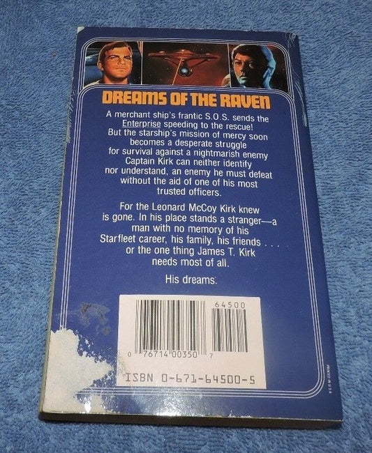 Star Trek the Original: Dreams of the Raven 34 by Carmen Carter 1987 Printing