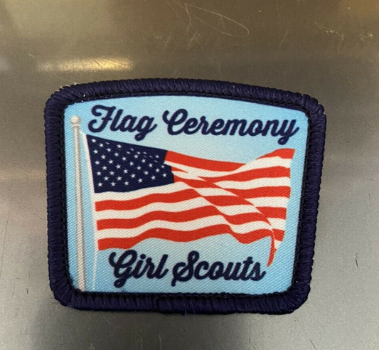 Official Girl Scouts: Flag Ceremony Patch