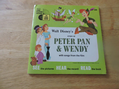 WALT DISNEY'S PETER PAN & WENDY: RECORD AND BOOK 1965